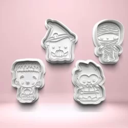 Halloween postavy - sada 4ks