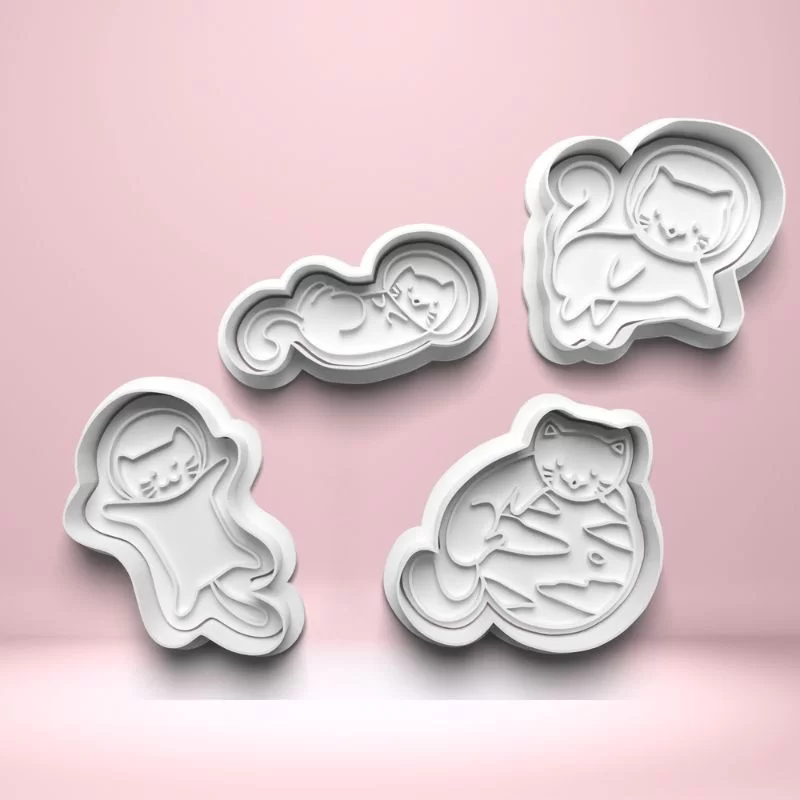 Kočky a vesmír - sada 4 ks