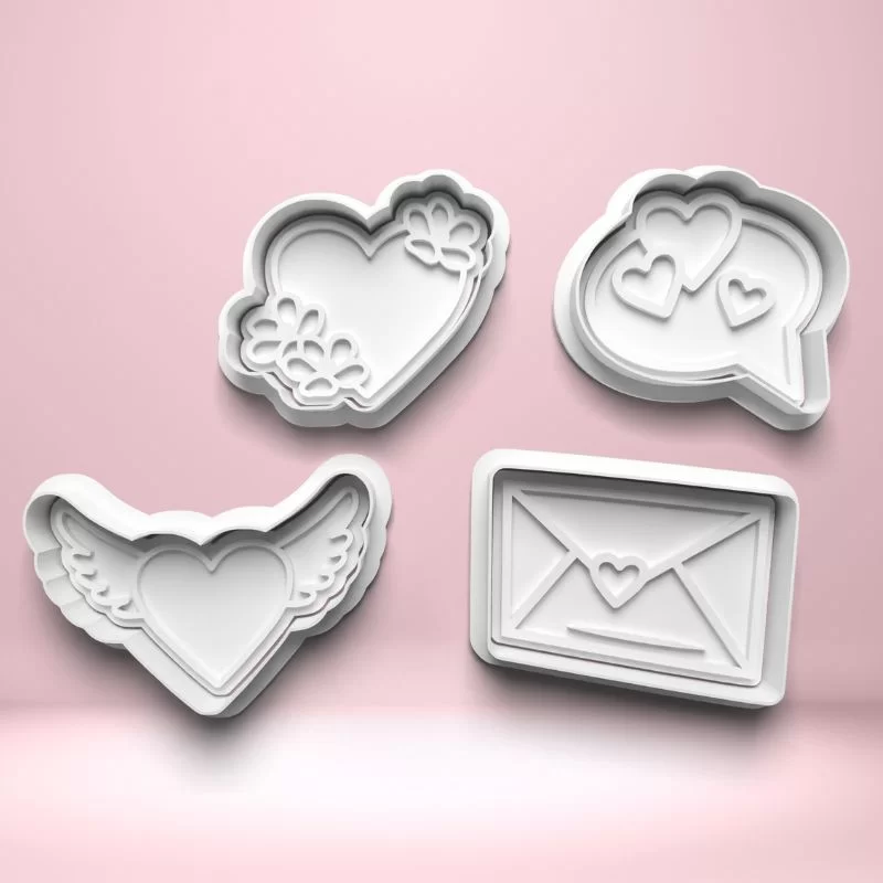 Valentýn - sada 4 ks