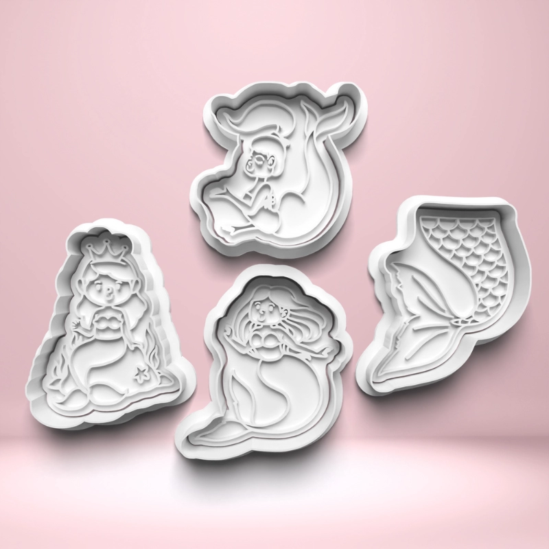 Mořské panny - set 4 ks