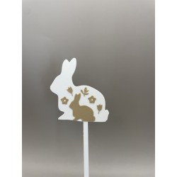 Velikonoční zajíčci do květináče - set 4 ks