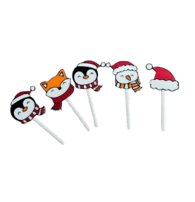 Vánoční zvířátka - set 5 ks