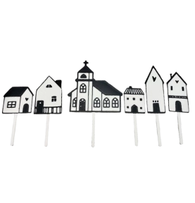 Sada domečků + kostel