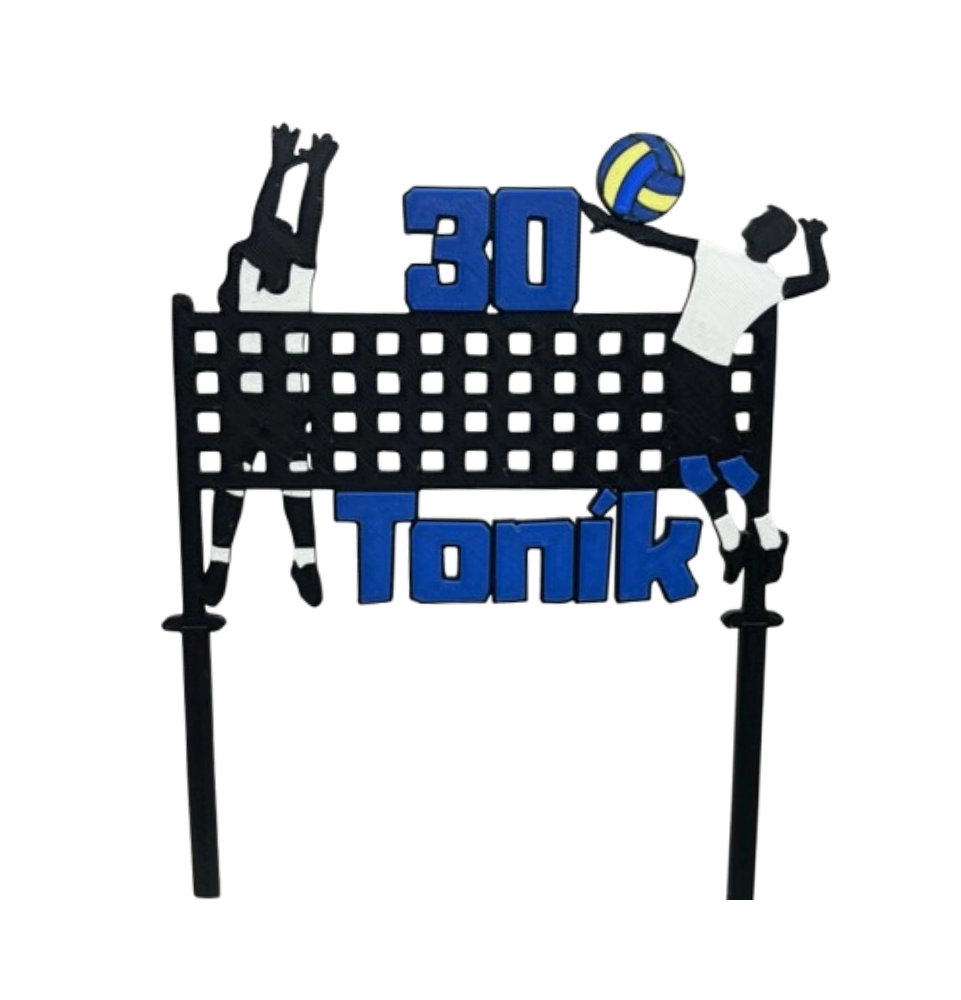 Volejbalisté v akci + jméno a číslo na přání