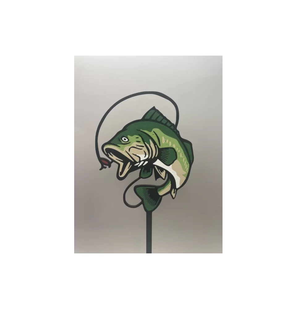 Zápich do dortu pro rybáře – ryba na udici